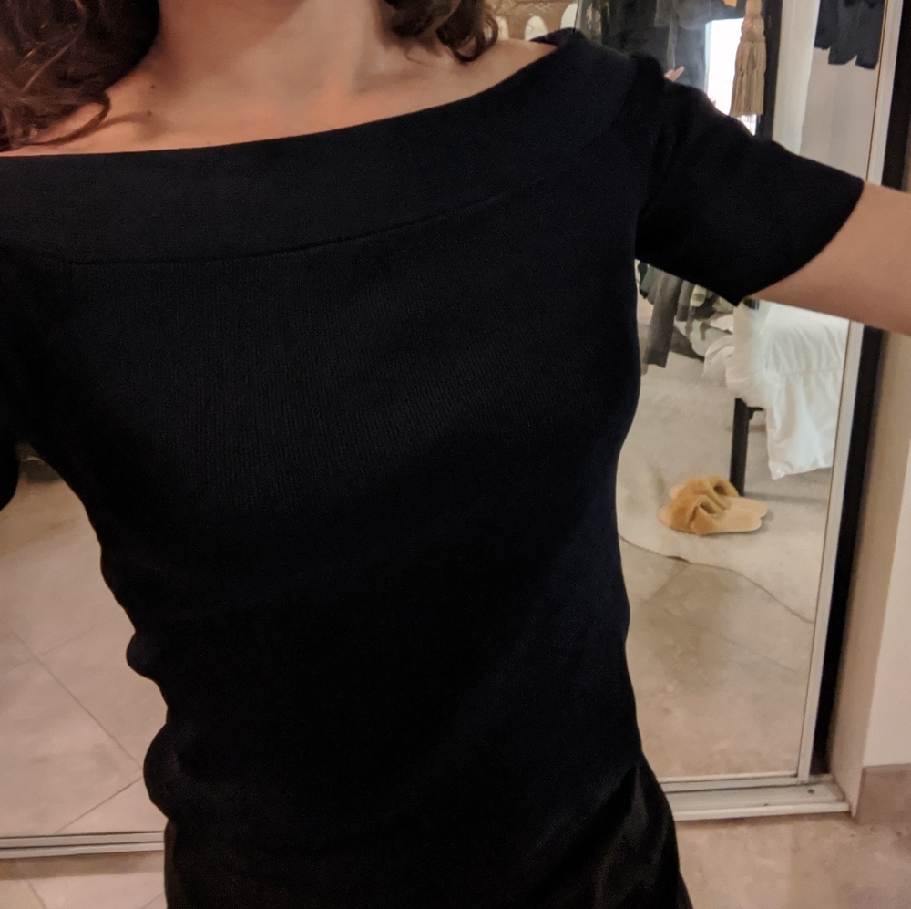 Off the shoulder shirt